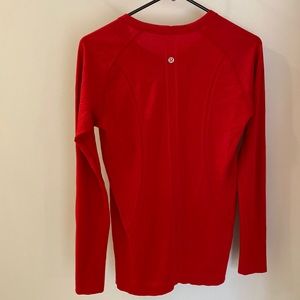 Lululemon size 10 long sleeve (with thumb holes) running shirt